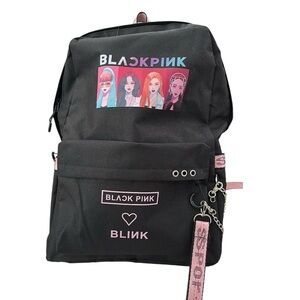 Kpop Merch Merchandise Backpack Laptop School Bag Korean Backpack Black